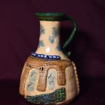 Varda Köprüsü Desenli Küp Vazo